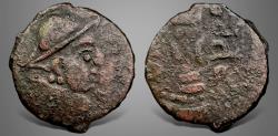 Ancient Coins - Central Asia, Hunnic Tribes, Western Turk, Yabghus of Takharistan, (Cira 600-680 AD) AE Unit. Rare