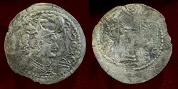 Ancient Coins - Hunnic Tribes, Nezak Huns. “Napki Malka” Coinage. Circa 625-711. AR Drachm.
