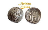 Ancient Coins - Kings of Persis. Darios (Darev) I. 2nd century BC. AR Drachm