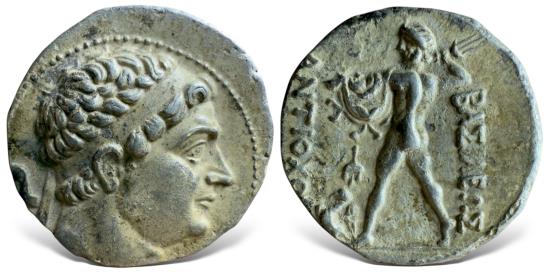 Ancient Coins - Baktria, Greco-Baktrian Kingdom, Diodotos I Soter. (Circa 255-235 BC). AR Tetradrachm. Superb & Freshly reborn.