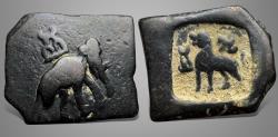 Ancient Coins - India, Taxila local issues, post-Mauryan (Circa 2nd century BC). AE 1½ Karshapana.