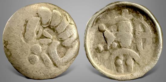 Ancient Coins - Central Asia, Silk Road Region, Soghd local issue. (Circa 1st centuries). Imitation of Antiochus. AR Obol