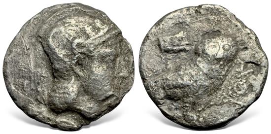 Ancient Coins - Bactrian, Local issues. (Circa 295/3-285/3 BC). AR Didrachm. From Oxus region.
