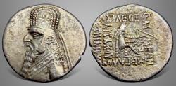 Ancient Coins - Parthian King, Mithradates II. (123-88 BC). AR Drachm