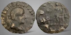 Ancient Coins - Indo-Greek Kingdom. Hermaios. (Circa 90-70 BC). AR Drachm