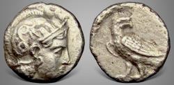Ancient Coins - Bactria, Local issues in the Oxus region, Sophytes Eagle Series. (Circa 246/5-239/8 BC). AR Hemidrachm