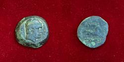 Ancient Coins - Baktria, Greco-Baktrian Kingdom. Euthydemos I. Circa 225-200 BC. AE Unit.