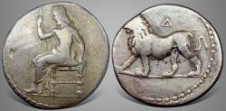 Ancient Coins - Persia, Alexandrine Empire, Stamenes–Seleukos, Satrap of Babylon, (Circa 328-311 BC) AR Double Shekel – "Tetradrachm"