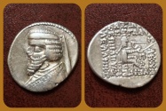 Ancient Coins - Parthian Kings, Phraates III 70-57 B.C AR Drachm. Margian mint. Very Rare.