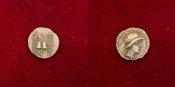 Ancient Coins - Baktrian Kings. Eukratides I. Circa 170-145 BC. AR Obol. Superb