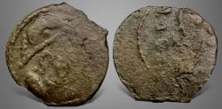 Ancient Coins - Central Asia, Hunnic Tribes, Western Turk, Yabghus of Takharistan, (Cira 600-680 AD) AE Unit. Rare