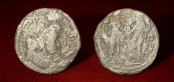 Ancient Coins - Kushano Sasanians, Ohrmazd (Hormizd) I Kushanshah. Circa (AD 300-325). AR Obol. Unpublished variant
