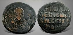 Ancient Coins - Byzantine, Constantine VII Porphyrogenitus, with Romanus I. (AD 913-959). AE Follis