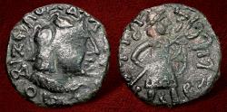 Ancient Coins - India, Kushans, Kujula Kadphises AD 15-50. AE didrachm. Very Rare one of the finest known.