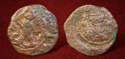 Ancient Coins - Sasanian Kings. Vahram (Bahram) I. AD 273-276. AE Unit. RARE