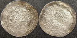 Ancient Coins - Ghorids. Mu'zz al Din Muhammad bin Sam, 567--602 AH/ 1171-1206 AD, Double AR Dirham.