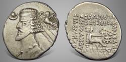 Ancient Coins - Parthian King. Phraates IV. (Circa 35-2 BC). AR Drachm. Ekbatana mint. Nice variety.