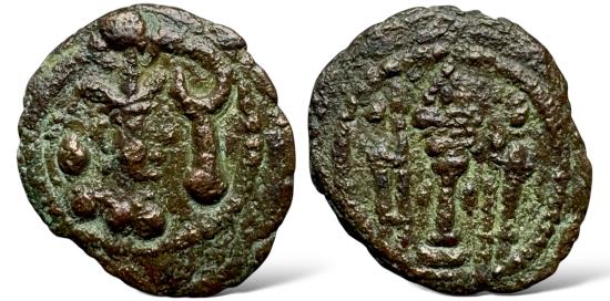 Ancient Coins - Sasanian Kings. Yazdgard II (AD 438-457). AE unit.