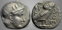 Ancient Coins - Bactrian, Local issues, 'Athenian Series' (Circa 295/3-285/3 BC). AR Tetradrachm