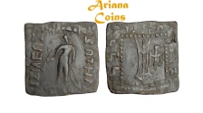 Ancient Coins - Bactrian Kings. Apollodotus I. Circa 175-165 BC. AE Quadruple Unit.