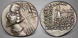 Ancient Coins - Parthian King. Phraates IV. (Circa 35-2 BC). AR Drachm.