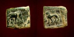 Ancient Coins - India, Post-Mauryan. Local Gandharan issues, Pushkalavati Taxila Circa 185-168 BC. AE 1½ Karshapana