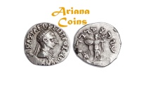 Ancient Coins - Indo-Greek Kingdom. Menander I Soter. Circa 155-130 BC. AR Drachm