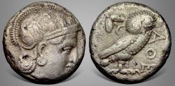 Ancient Coins - Bactrian, Local issues, 'Athenian Series' (Circa 295/3-285/3 BC). AR Tetradrachm. Extremely rare