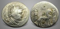 Ancient Coins - Bactria, Yueh-Chi. Sapadbizes. (Late 1st century BC). AR Hemidrachm.