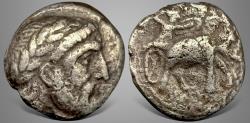 Ancient Coins - Seleukid Kings. Seleukos I Nikator (Circa 285-280 BC) AR Drachm. Ai Khanoum (آي خانم)