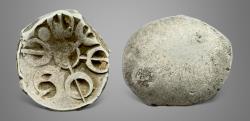 Ancient Coins - India, Pre-Mauryan, Achaemenid issues in Kabul Gandhara Taxila (500-400 BC). AR Shatamana fraction.