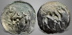 Ancient Coins - Central Asia. Silk Road Region, Local issue. (4th-8th Century AD) AE Bracteate. Newest discovery RRR