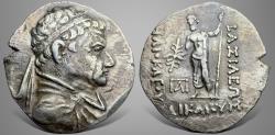 Ancient Coins - Baktrian Kings. Heliokles I Dikaios (Circa 145-130 BC) AR Tetradrachm