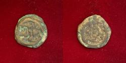 Ancient Coins - Islamic, Arab Sasanian. Anonymous. AH 41-77 / AD 661-697. AE pashiz/Fals.