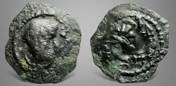 Ancient Coins - Hunnic Tribes, Western Turk, Besoto of Takharistan, (Circa 600-680 AD) AE Unit. RRR