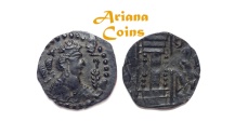 Ancient Coins - Hunnic Tribes, Nezak Huns, Western Turks dynasties, 6th century , AE unit. Superb example