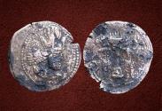 Ancient Coins - Sasanian Kings, Shahpur I. AD 240-272. AE Tetradrachm.