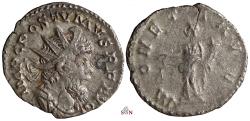 Ancient Coins - Postumus Antoninianus - MONETA AVG - Elmer 336 - Ex Zschucke Collection