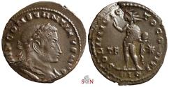 Ancient Coins - Constantinus I Follis - SOLI INVICTO COMITI - Lugdunum mint - RIC 32