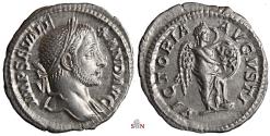 Ancient Coins - Severus Alexander Denarius - VICTORIA AVGVSTI - RIC 219 var.
