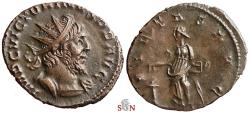 Ancient Coins - Victorinus Antoninianus - PIETAS AVG - Elmer 741 - excellent portrait