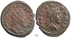 Ancient Coins - Postumus Antoninianus - PACATOR ORBIS - Elmer 599 - rare