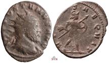 Ancient Coins - Postumus Antoninianus - Aureolus - VIRTVS AEQVIT - Elmer 605 - very rare
