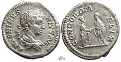 Ancient Coins - Caracalla Denarius - CONCORDIA FELIX - RIC 124 a