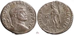 Ancient Coins - Diocletianus Follis - GENIO POPVLI ROMANI - Lugdunum mint - RIC 30 a - Rare