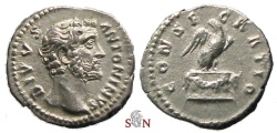 Ancient Coins - Divus Antoninus Pius Denarius - CONSECRATIO - RIC 431