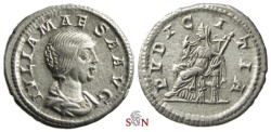 Ancient Coins - Julia Maesa Denarius - PVDICITIA - RIC 268