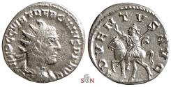 Ancient Coins - Trebonianus Gallus Antoninianus - ADVENTVS AVG - RIC 79