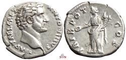 Ancient Coins - Antoninus Pius as Caesar Denarius - Concordia - RIC 450