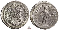 Ancient Coins - Postumus Antoninianus - SAECVLI FELICITAS - Elmer 593 - great portrait